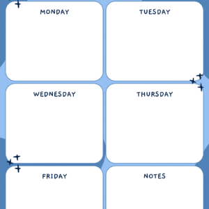 The Organized Week